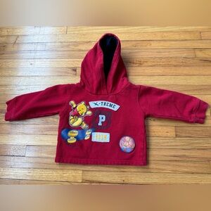 Vintage boys Winnie the Pooh hoodie size 2T